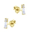 Shining CZ Crystal Silver Stud Earring STS-6224
